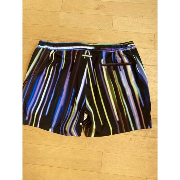 BNWOT Good Man Brand "Flashing Lights" print seim trunk men's sz XLarge striped - Picture 6 of 7